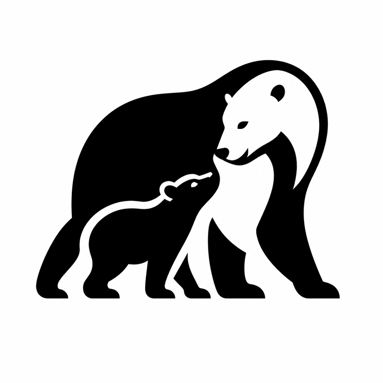 クマの親子 / Parent bear and cub